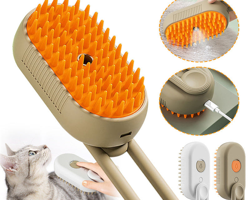Cat Steam Brush Steamy Dog Brush 3 In 1 Electric Spray Cat Hair Brushes For Massage Pet Grooming Comb Hair Removal Combs Pet Products